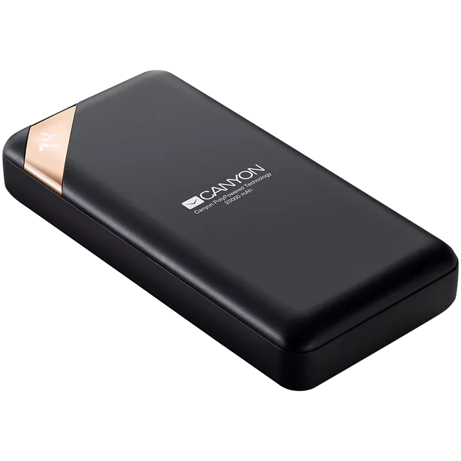 CANYON PB-202 Power Bank, 20000 mAh, Μαύρος — Εικών №2