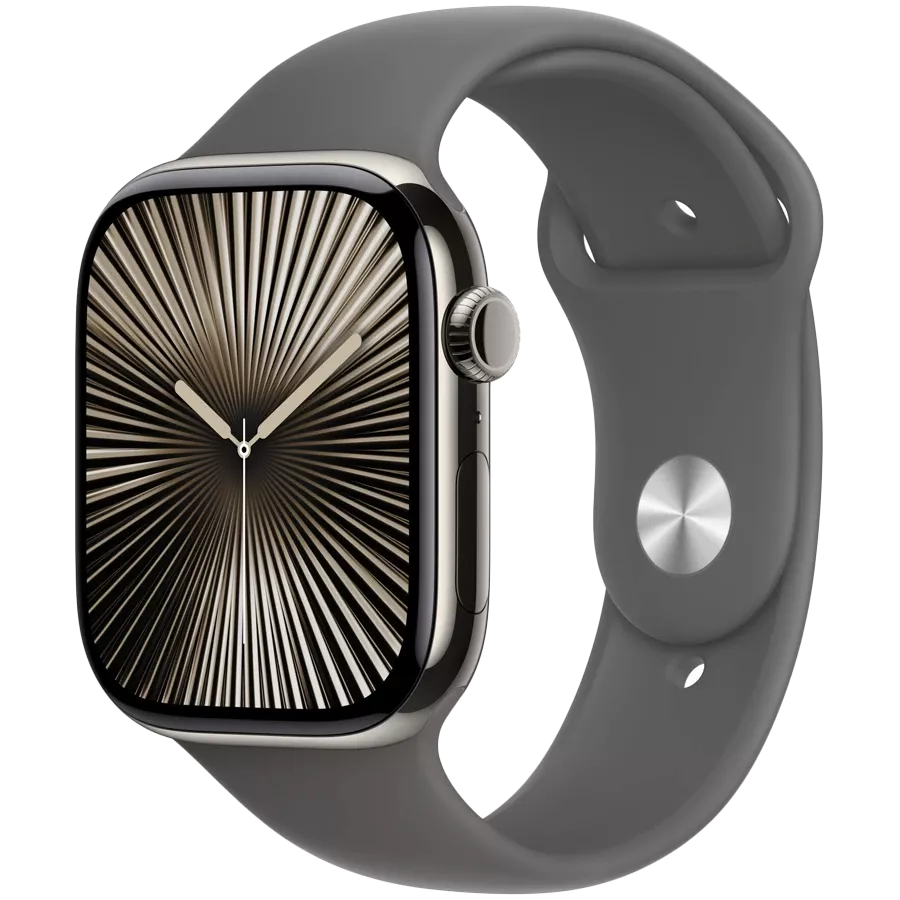 Бауды ұзарту APPLE 46mm Sport Band - S/M & M/L Sport Band Stone Gray for Apple Watch 44/46 mm — image №2
