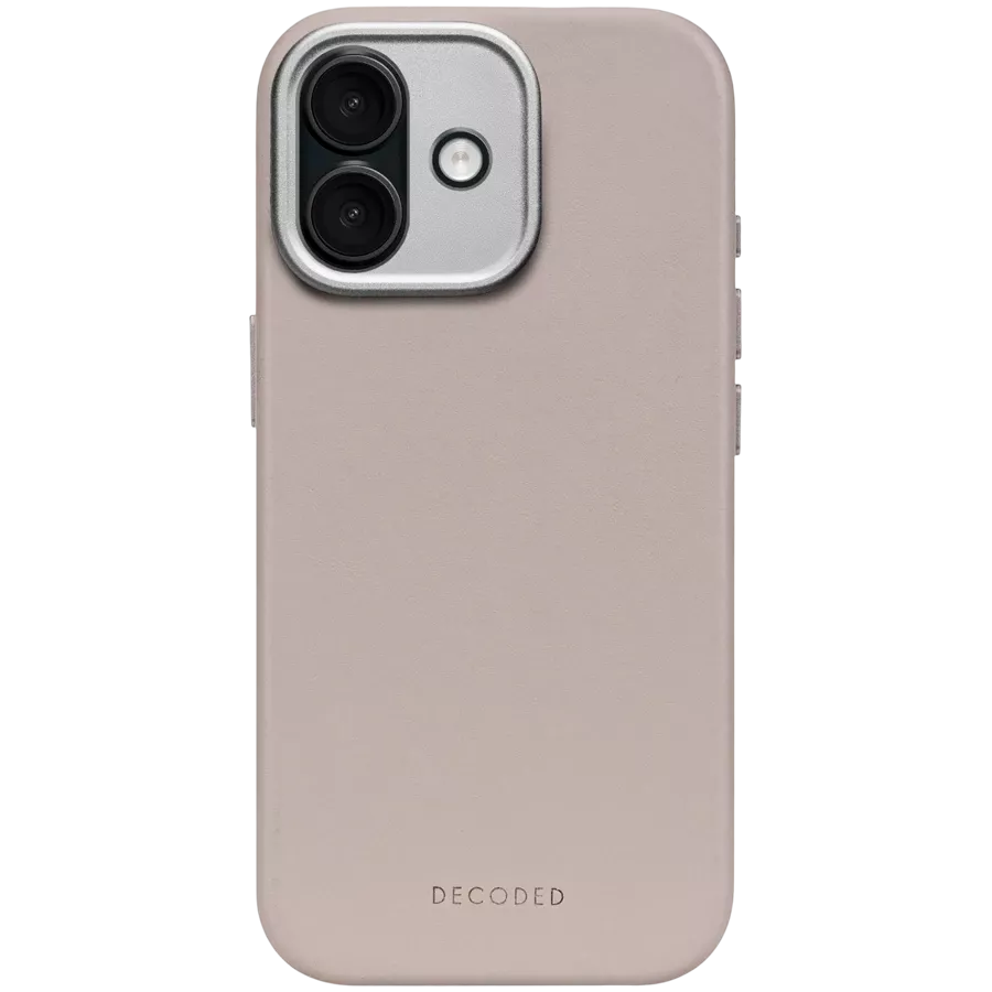 DECODED Case Leather Case with MagSafe, Solid Clay for iPhone 17 — Image №1