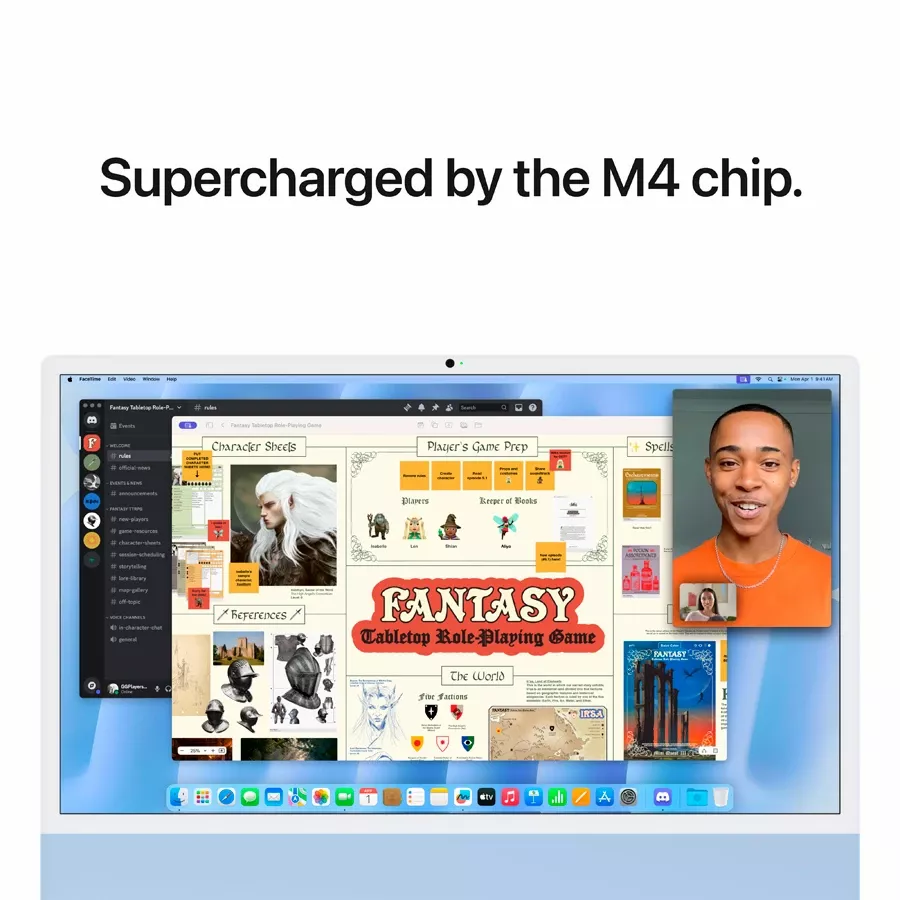 iMac 24" M4, 8C CPU 8C GPU, 16GB 256GB SSD, Blue — Image №6