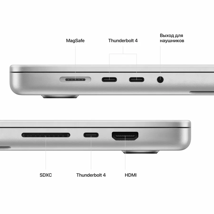 MacBook Pro 16.2"  Apple M2 Pro (12C CPU/19C GPU), 16 ГБ, 1 ТБ, Серебристый — image №8