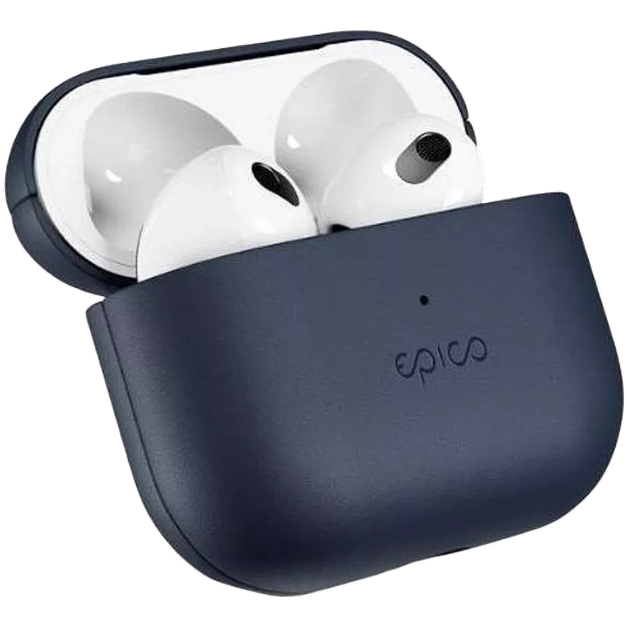 Чехол EPICO из кожи для AirPods (Gen.4), Синий — image №1