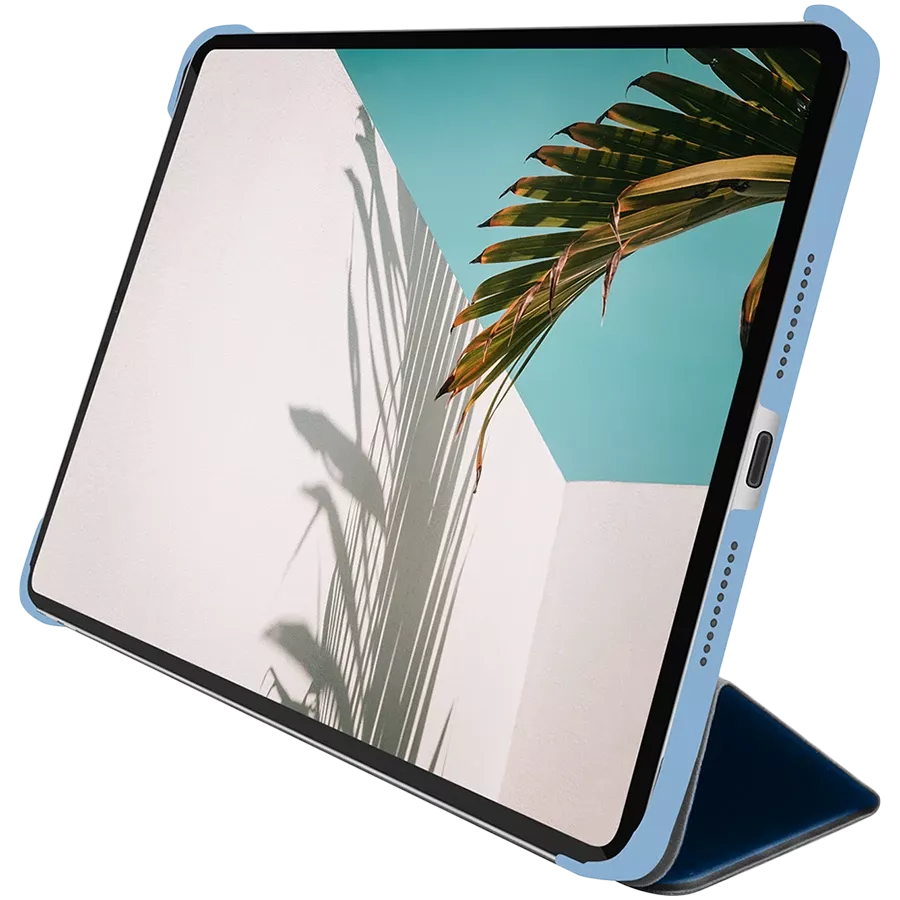 Обложка Smart Folio MACALLY Bookstand  Синяя для iPad mini (6-го поколения) — Изображение №2
