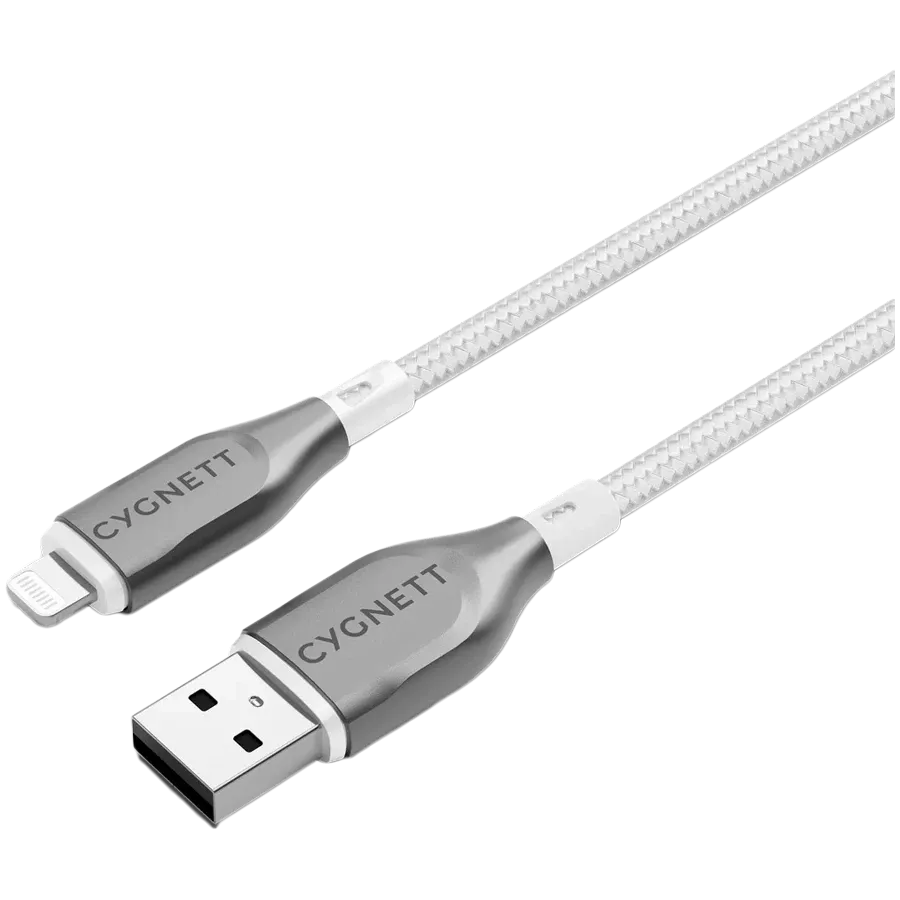 Кабель-переходник с USB на Lightning CYGNETT, 2 м, Белый — Изображение №1