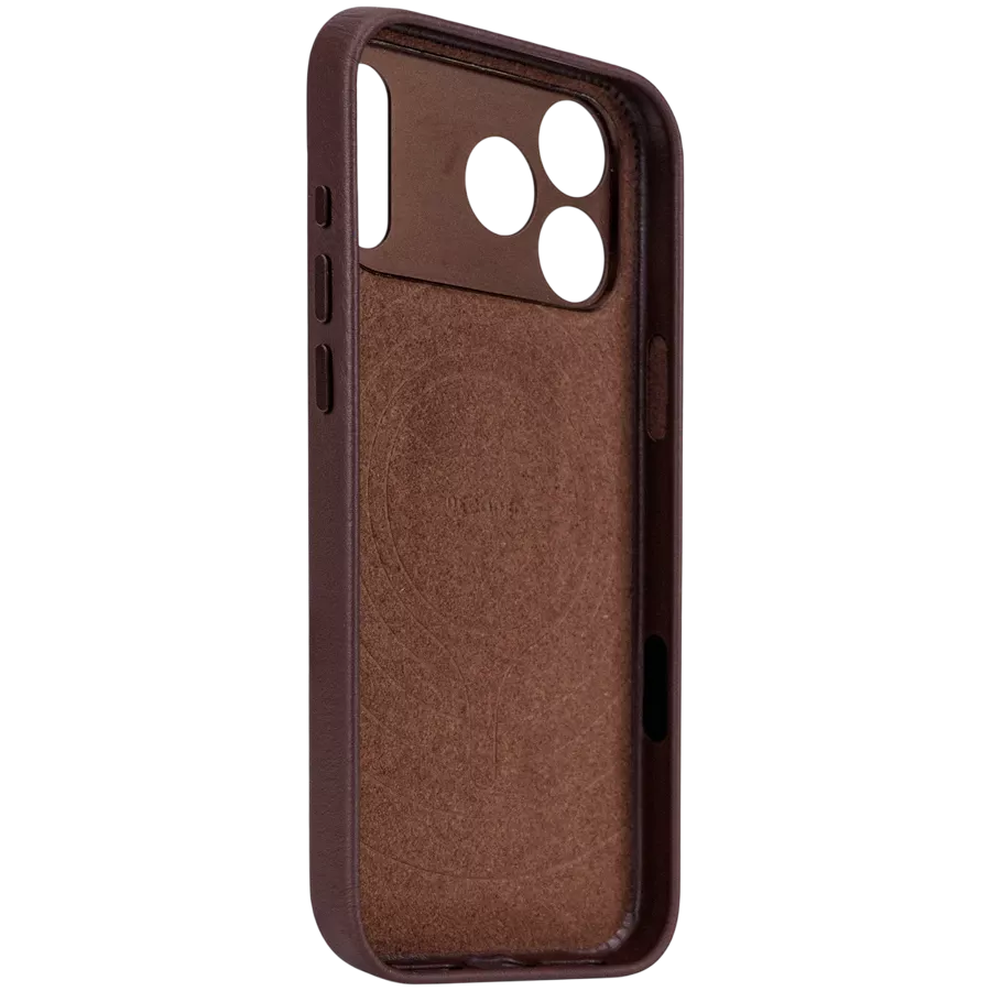 DECODED Чехол Leather case with MagSafe, Коричневый для iPhone 17 Pro — Изображение №4