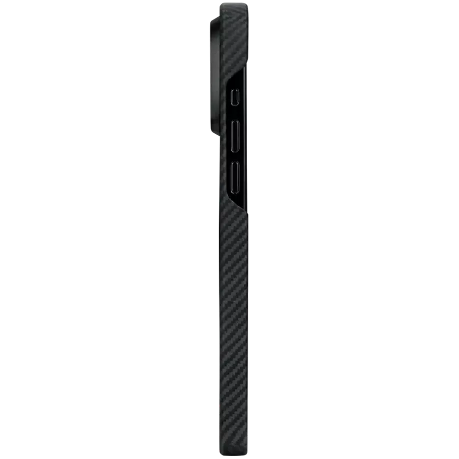 Чехол PITAKA MagEZ Case 4 Twill 1500D for iPhone 15 Pro - Black/Grey (KI1501P) — Изображение №2