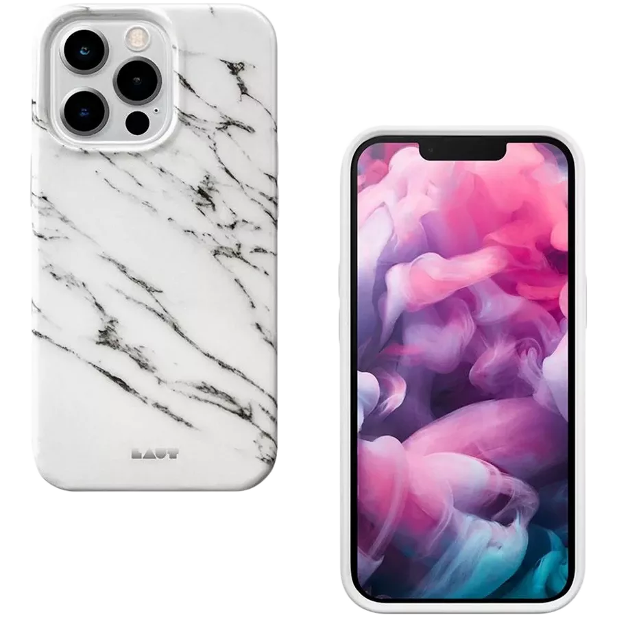 LAUT Protective Case Huex Elements Marble , White for iPhone 13 Pro Max — Image №2