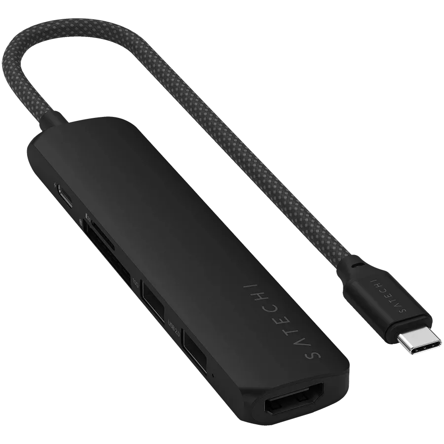 SATECHI  Slim 6 Multiport  Multiport Adapter  Чорний — Зображення №3