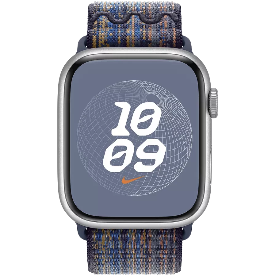 Ремінець APPLE 45mm Nike Sport Loop Nike Sport Loop Game Royal/Orange за Apple Watch 42/44/45/49 mm — Зображення №3