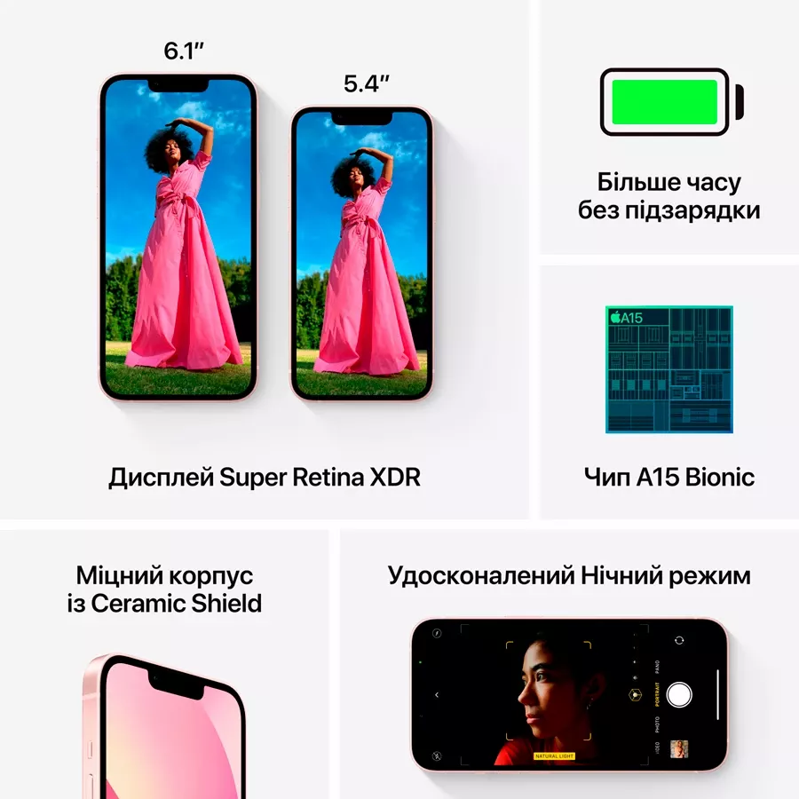 iPhone 13, 512 ГБ, Рожевий — Зображення №5