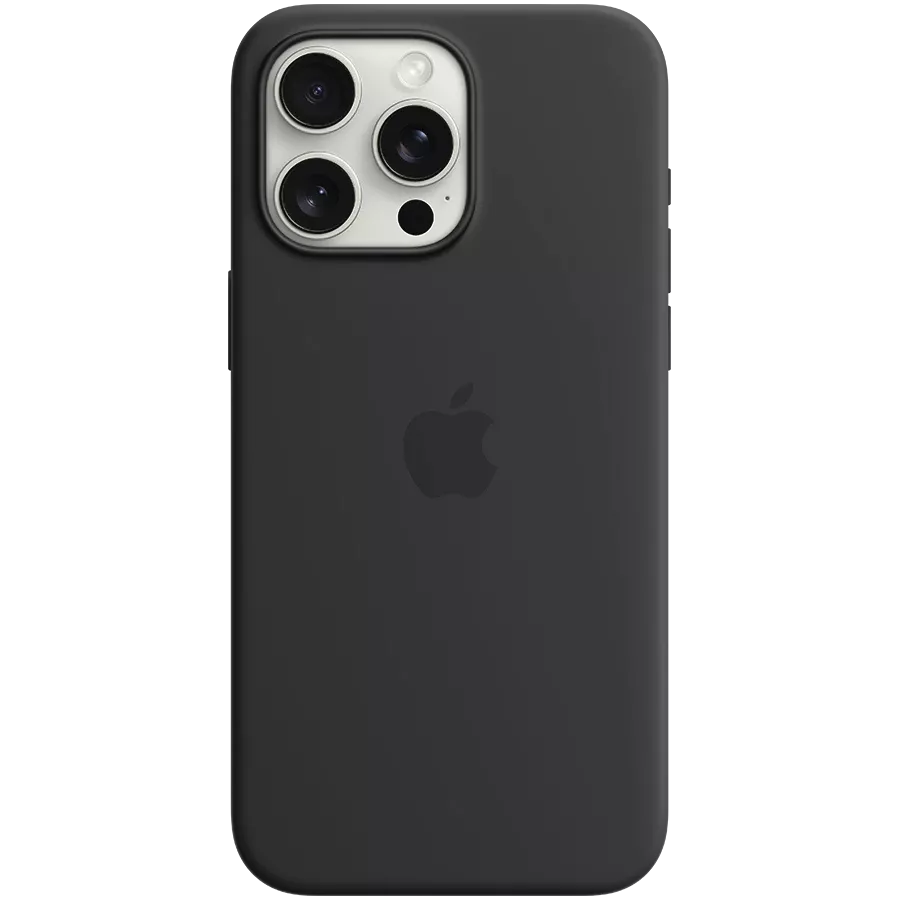 Чохол APPLE силіконовий з MagSafe Чорний для iPhone 15 Pro Max — Зображення №1