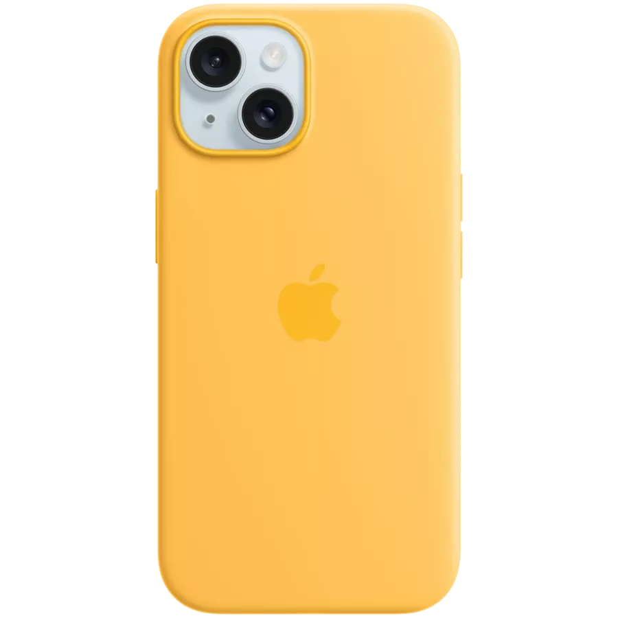 Чохол APPLE силіконовий з MagSafe Sunshine для iPhone 15 — Зображення №1