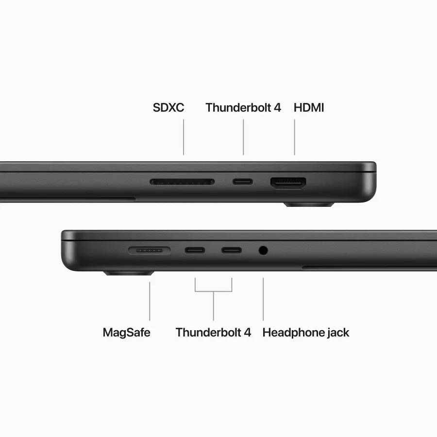 Apple MacBook Pro 16.2"  Apple M3 Pro (12C CPU/18C GPU), 18 GB, 512 GB, Space Black — Image №6