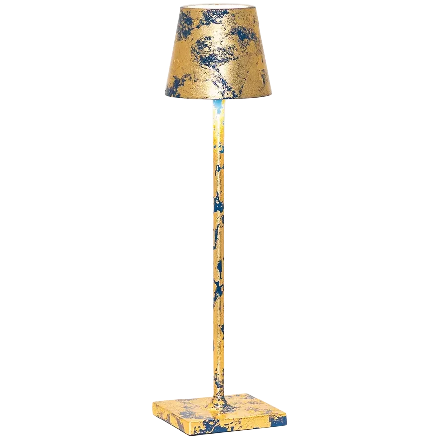 ZAFFERANO POLDINA PRO MICRO TABLE LAMP 70x275mm. CRACKLE GOLDEN LEAF-1.8W-DYNAMIC WHITE — Image №1 ZAFFERANO POLDINA PRO MICRO TABLE LAMP 70x275mm. CRACKLE GOLDEN LEAF-1.8W-DYNAMIC WHITE — Image №1
