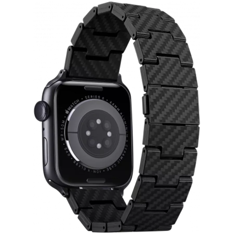 Удлинитель ремешка PITAKA Carbon Fiber, 44/45/49 mm, Retro — image №3
