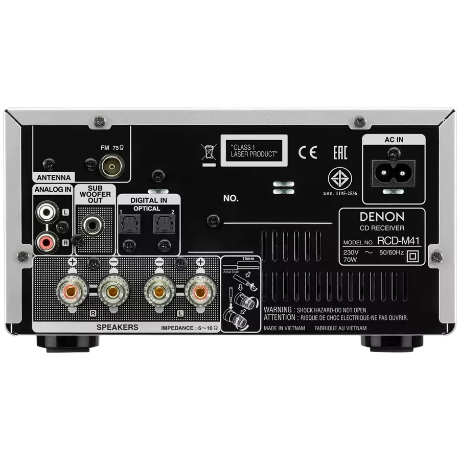 DENON Audio System RCDM41SPE2, Silver — Image №2