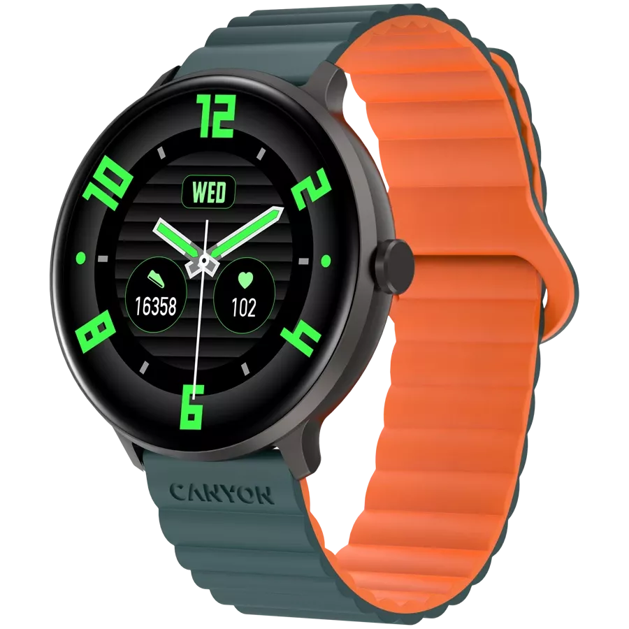 CANYON Jacky SW-69 Smart Watch, Green/Orange — Image №2