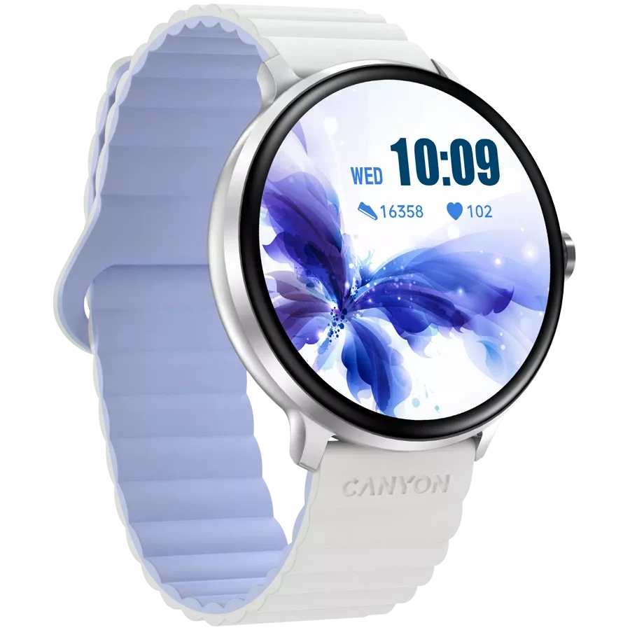CANYON Jacky SW-69 Smart Watch, White/Blue — Image №3