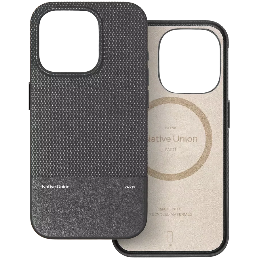 NATIVE UNION Case (RE)CLASSIC CASE with MagSafe, Black for iPhone 16 — Image №1