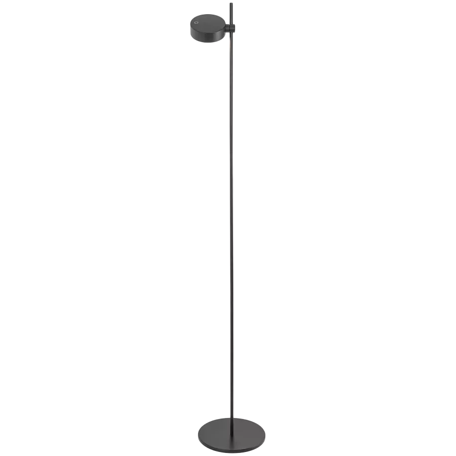 ZAFFERANO SUPER O FLOOR LAMP 1 L. 250x1600mm. MATT BLACK 3.5W 27/31/40K-5Vdc — Image №1