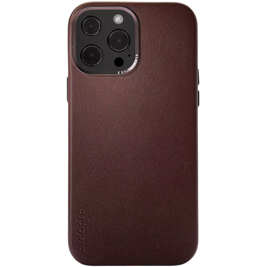 DECODED Case Leather Case with MagSafe, Brown for iPhone 13 Pro — Image №1