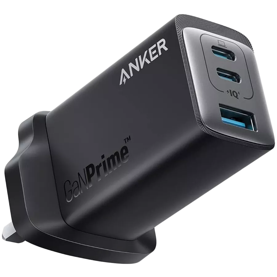 ANKER Προσαρμογέας ρεύματος 3*USB/USB-C, 65 βατ, Μαύρος — Εικών №1