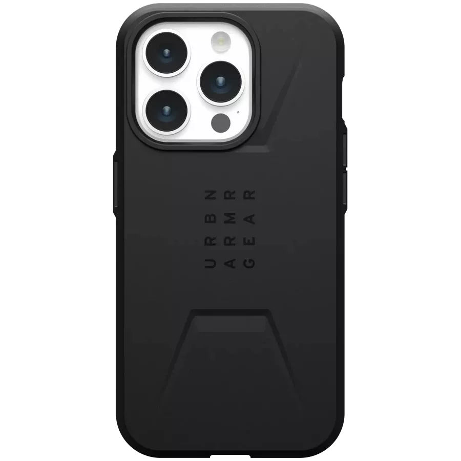 UAG Қорғаныс корпусы Civilian MagSafe with MagSafe Қара for iPhone 15 Pro — image №1