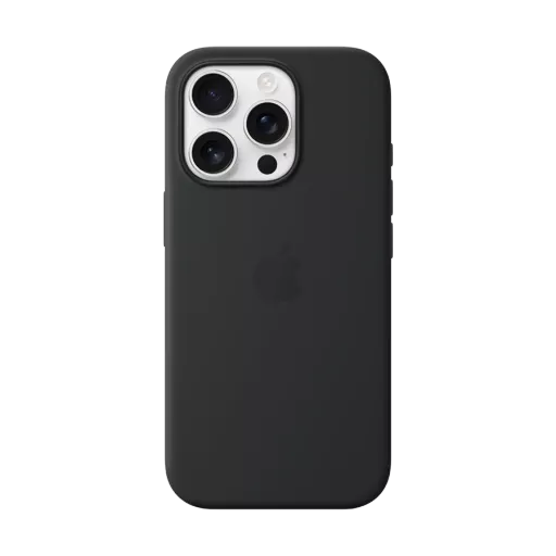 APPLE силиконовый чехол с MagSafe Чёрный для iPhone 16 Pro