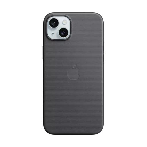 APPLE Чехол FineWoven Case с MagSafe Чёрный для iPhone 15 Plus