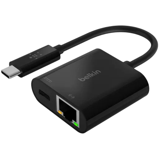 Адаптер BELKIN с USB-C на Gigabit Ethernet (INC001BTBK)