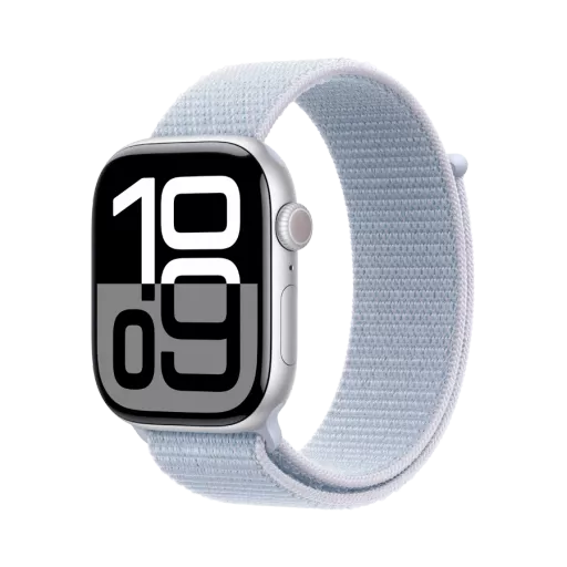 Apple Watch Series 10 GPS  Blue Cloud Sport Loop, 46mm, Silver