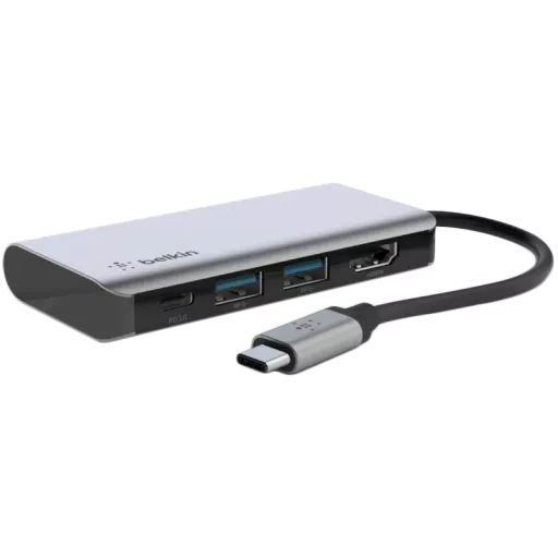 BELKIN  Connect  Док-станция USB-C 4-in-1 Multiport Adapter Space Gray