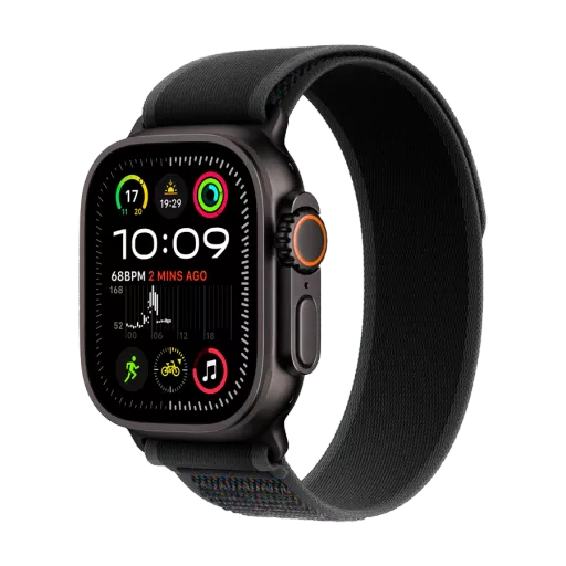 Apple Watch Ultra 2 2024  Черный Trail Loop, S/M, 49мм, Black Titanium