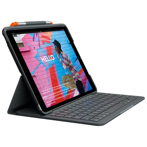 Պատյան-ստեղնաշար Logitech Slim Folio  Գրաֆիտ for iPad (7-րդ սերնդի)
