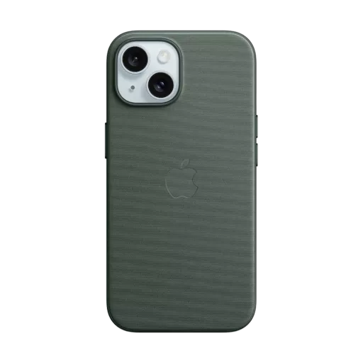 APPLE Чехол FineWoven Case с MagSafe Evergreen для iPhone 15