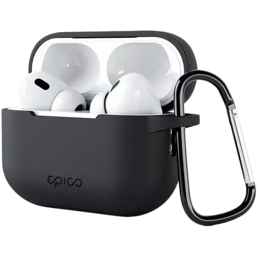 Чехол EPICO из силикона для AirPods (Gen. 4), Чёрный