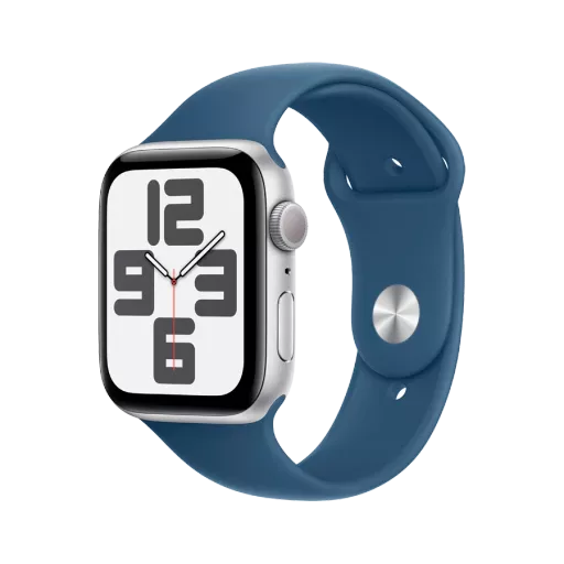 Apple Watch SE GPS Gen.2 (2024)  Спортивный ремешок из денима, M/L, 40мм, Серебристый