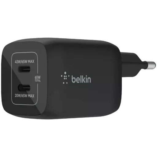 Адаптер питания BELKIN 2*USB-C, 65 Вт