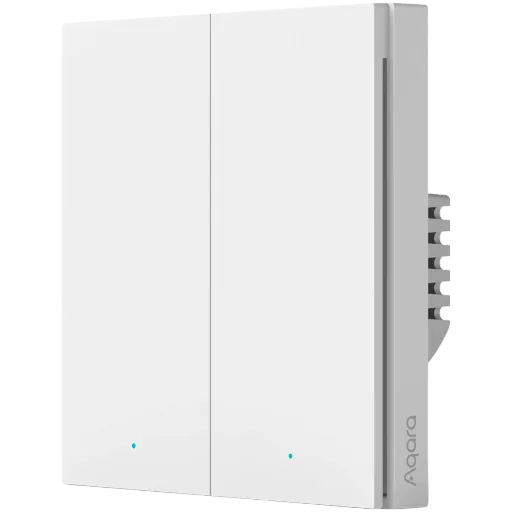 Smart Remote Control AQARA WS-EUK02 Smart Wall Switch H1 (Smart wall switch H1 (no neutral, double rocker)) for Sockets