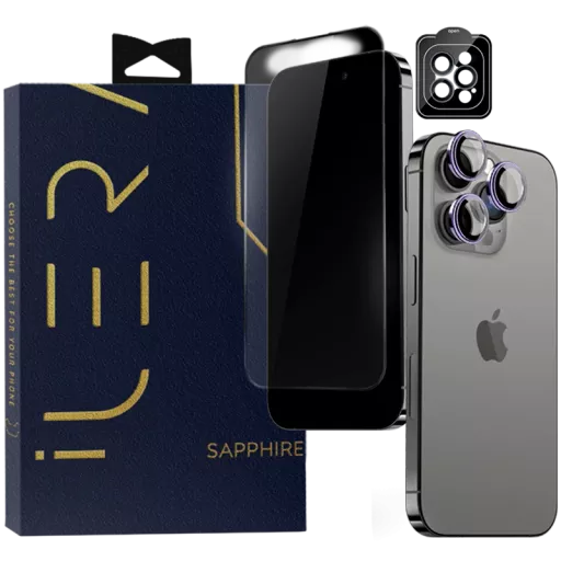 ILera Защитное стекло  для iPhone 15 ProSapphire Ultra + Glass
